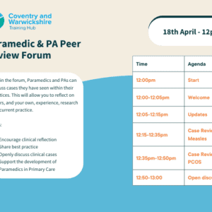 Paramedic and PA Peer Review Forum