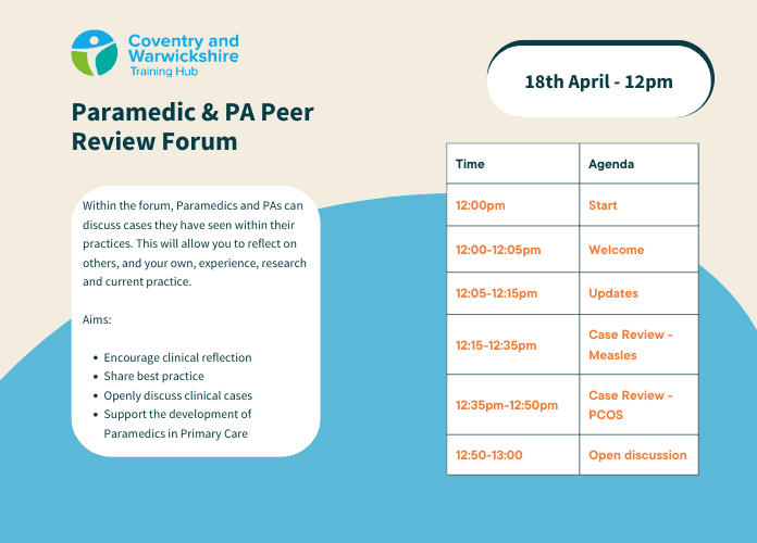 Paramedic and PA Peer Review Forum