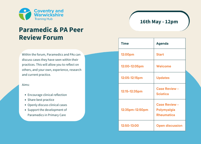 Paramedic and PA Peer Review Forum