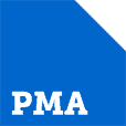 PMA Logo - a blue square with letters PMA in white on it